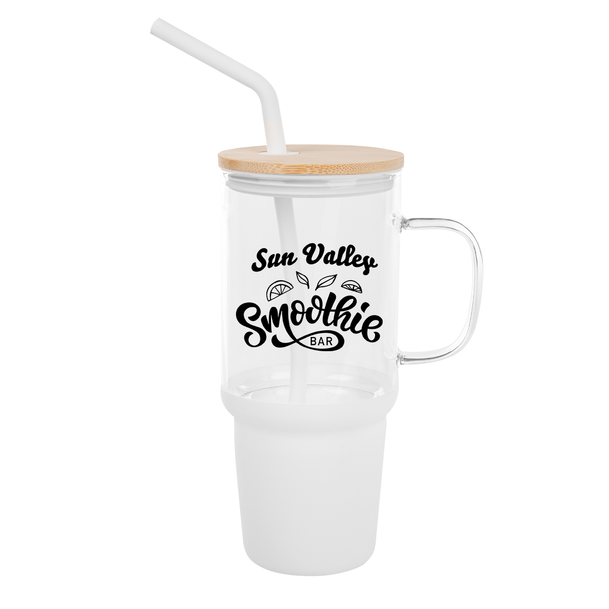 32 Oz. Evelyn Glass Tumbler With Handle 5