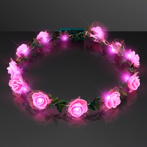 Rosebud LED Flower Headband 3