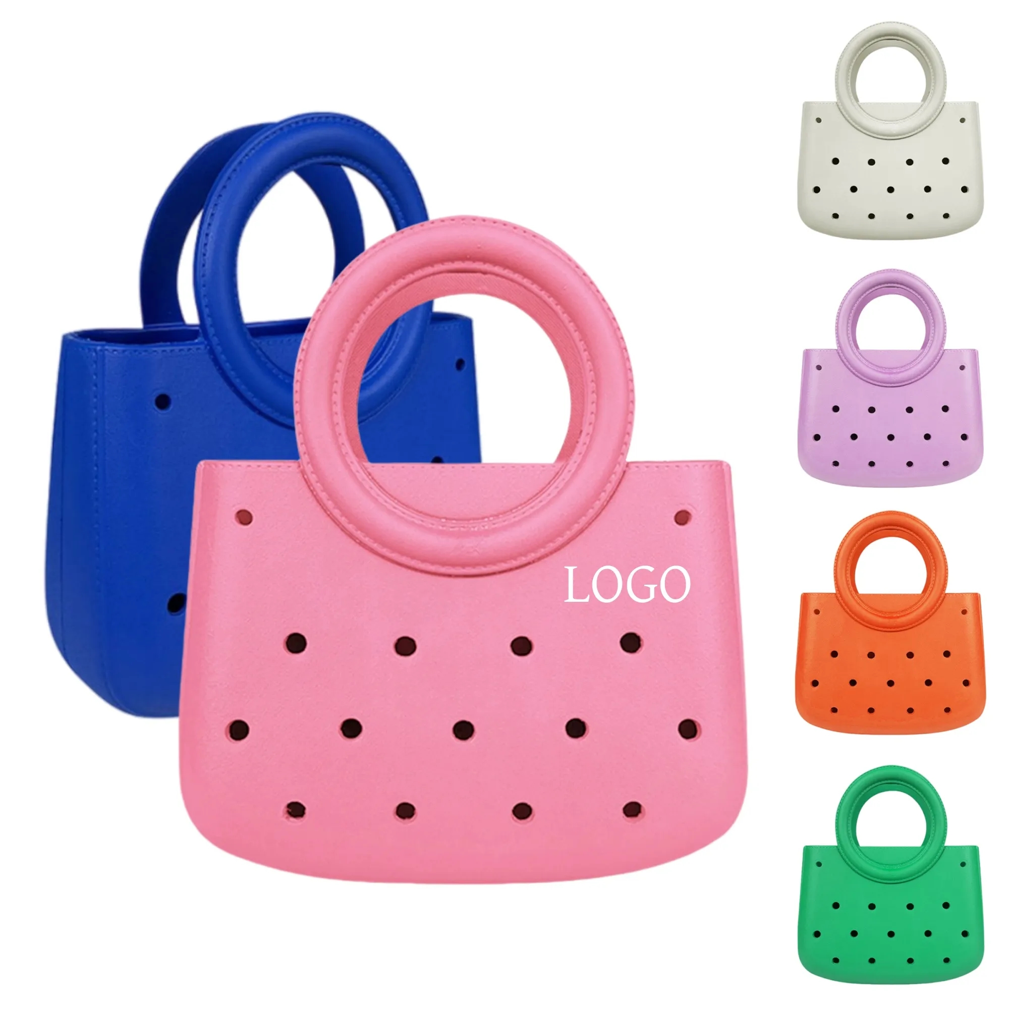 Waterproof EVA Beach Tote Bag with Hole 7