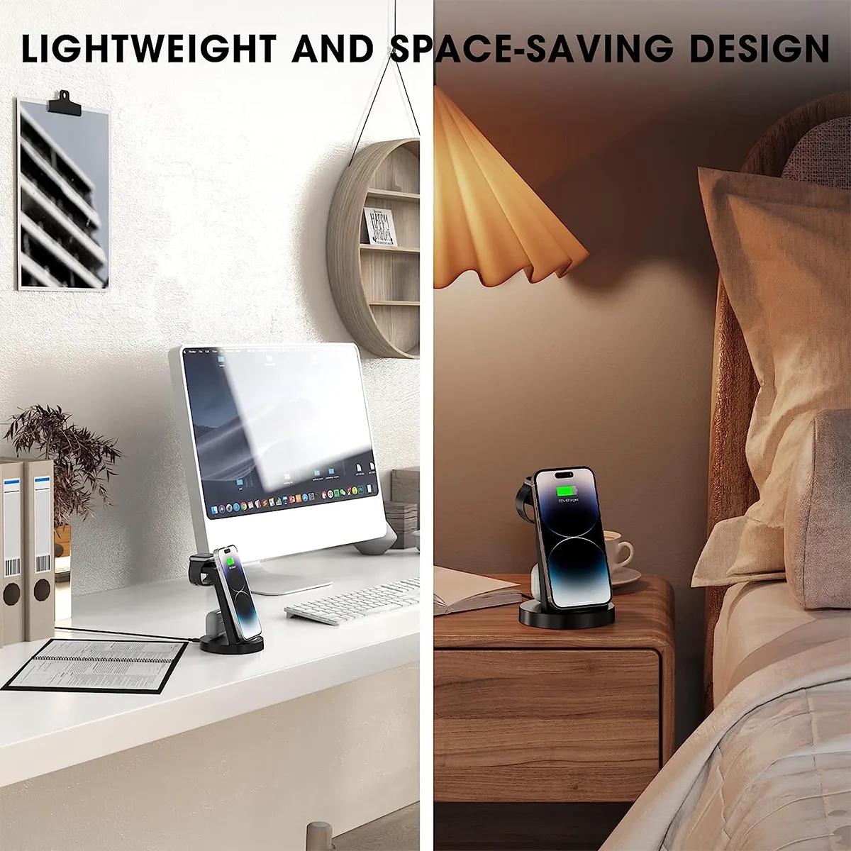 3 In 1 Wireless Charging Station For Phone Watch Headphone 4