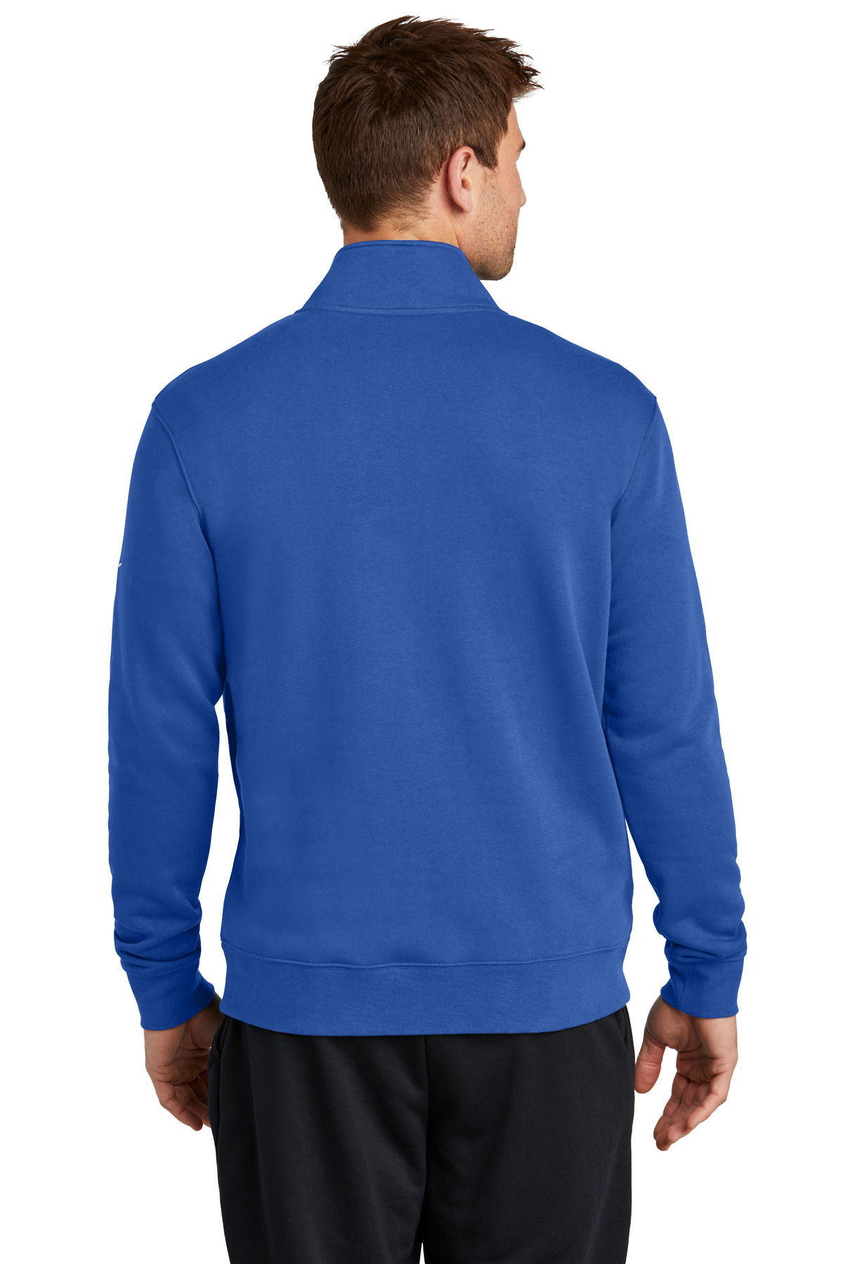 Nike Club Fleece Sleeve Swoosh 1/2-Zip NKDX6718, custom hoodie or sweatshirt with logo imprint 53