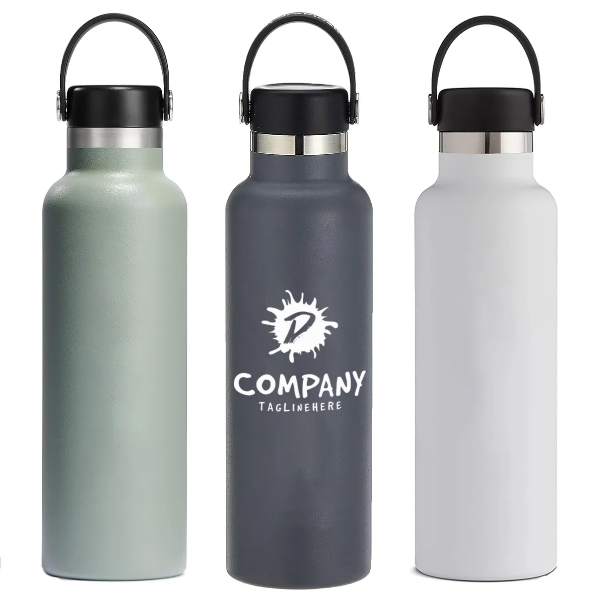 Custom 21oz Vacuum Insulation Reusable Sport Water Bottle, custom water bottle with logo imprint 3