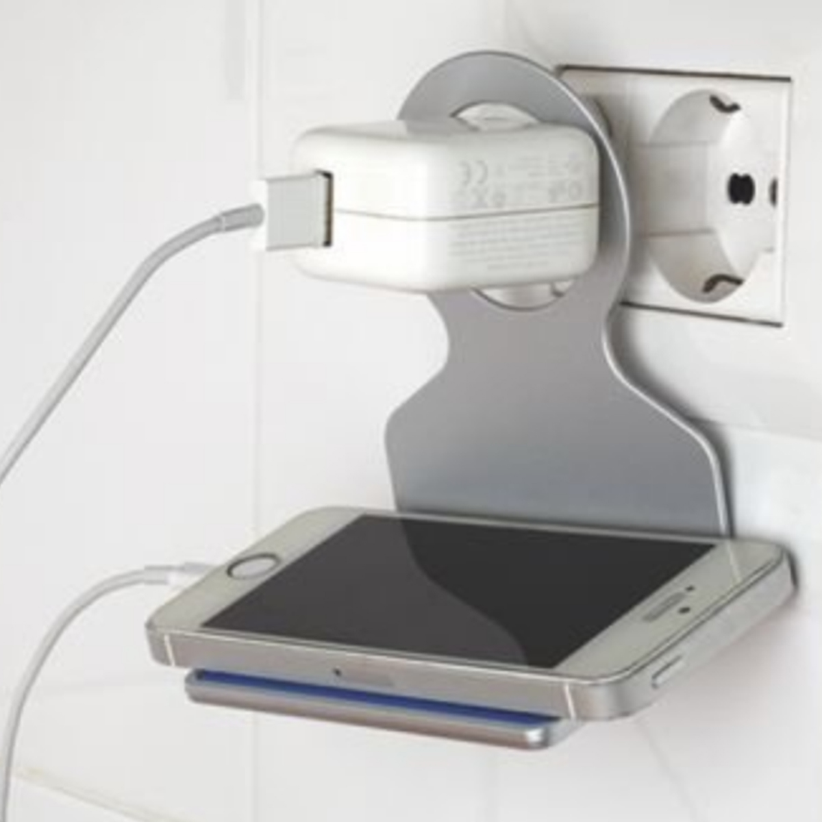 Foldable Phone Charging Holder with Anti-Slip Silicone Pad 2