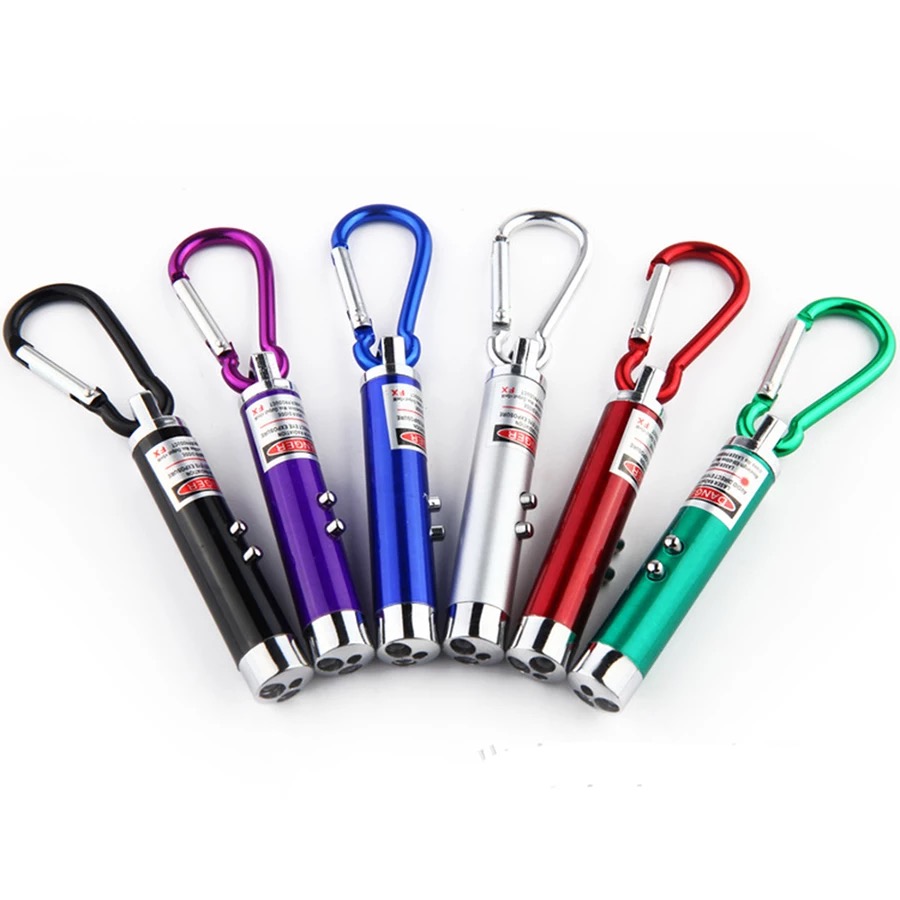 LED Keychain Flashlight /UV Light Laser Pointer Torch 2