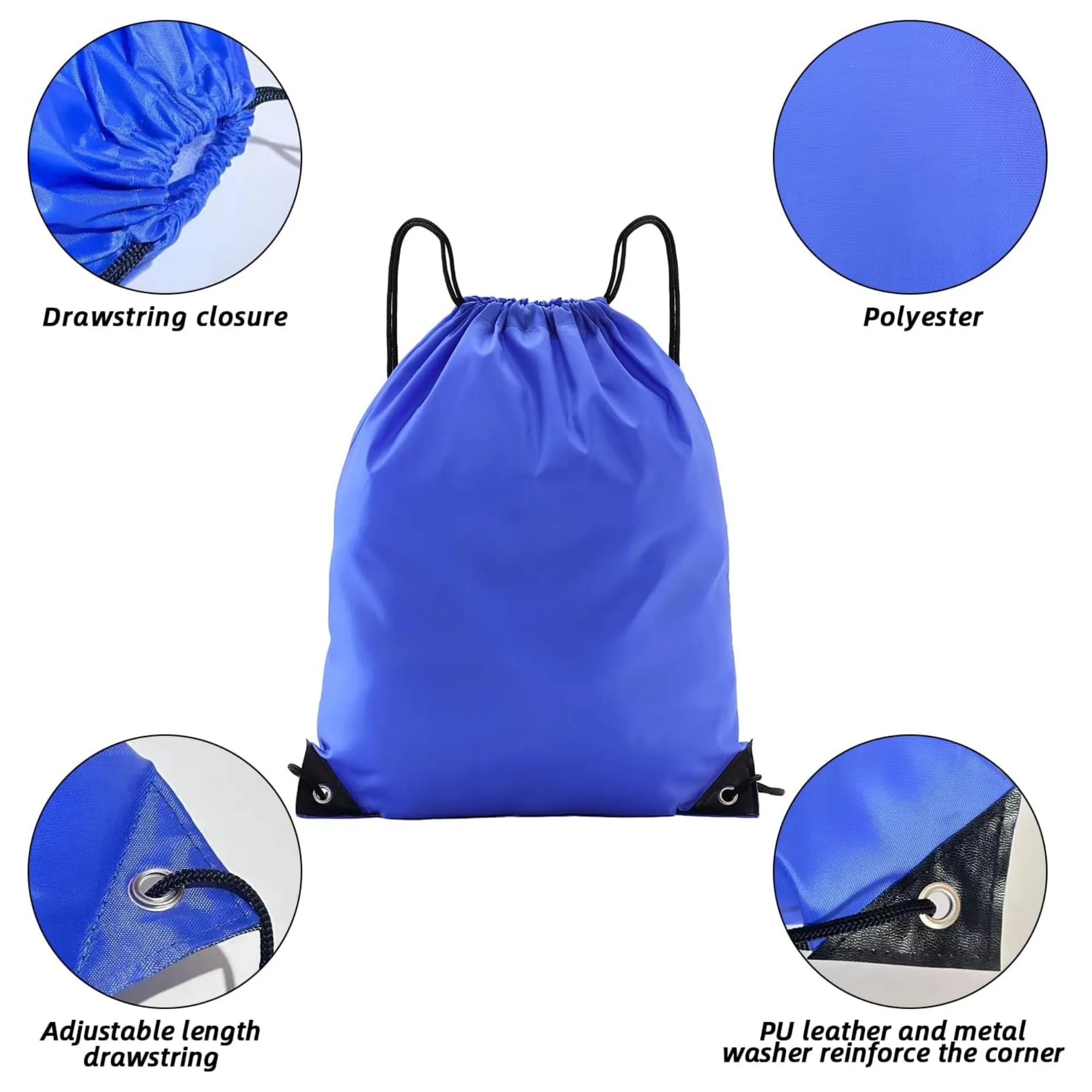 Durable Polyester Drawstring Backpack 3