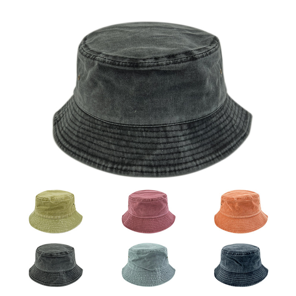 Aging Treatment 100% Cotton Bucket Hat 2