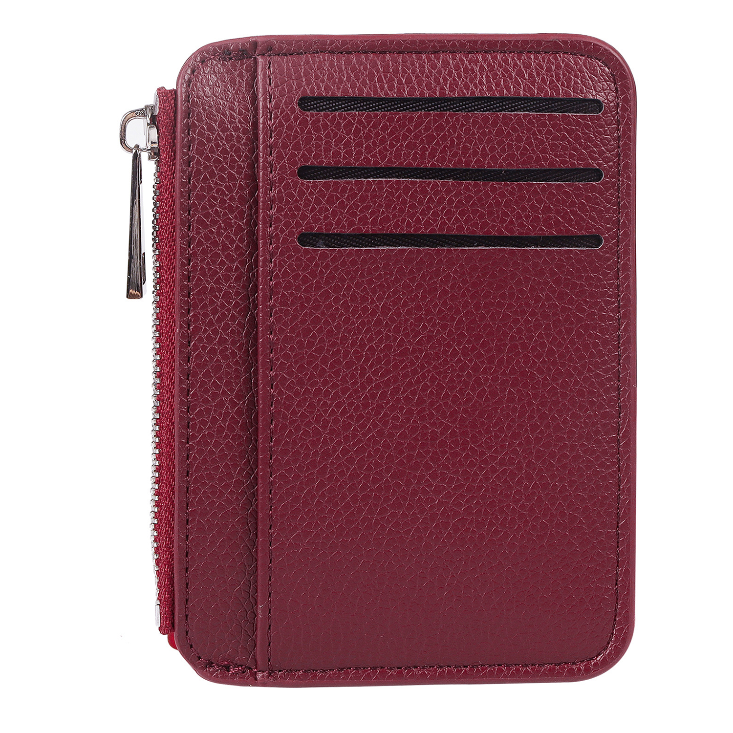 Lychee Pattern Zipper Card Wallet 5