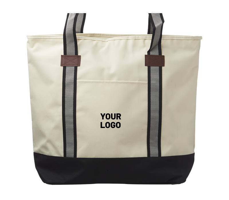 Large Sea Coast Polyester Tote Bag, custom tote bag with logo imprint 3