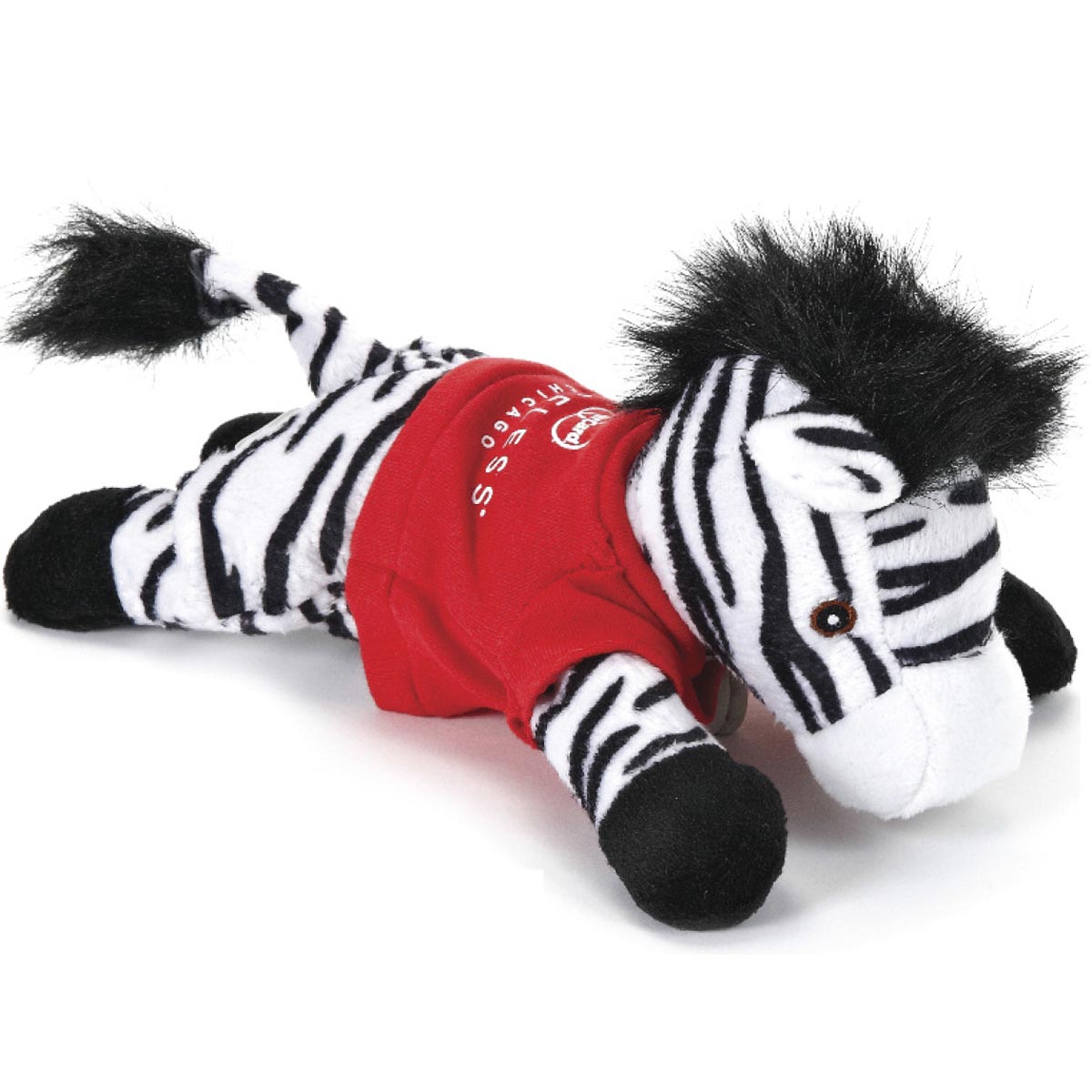 So Soft 8" Laying Beanie Animal- Zebra 5