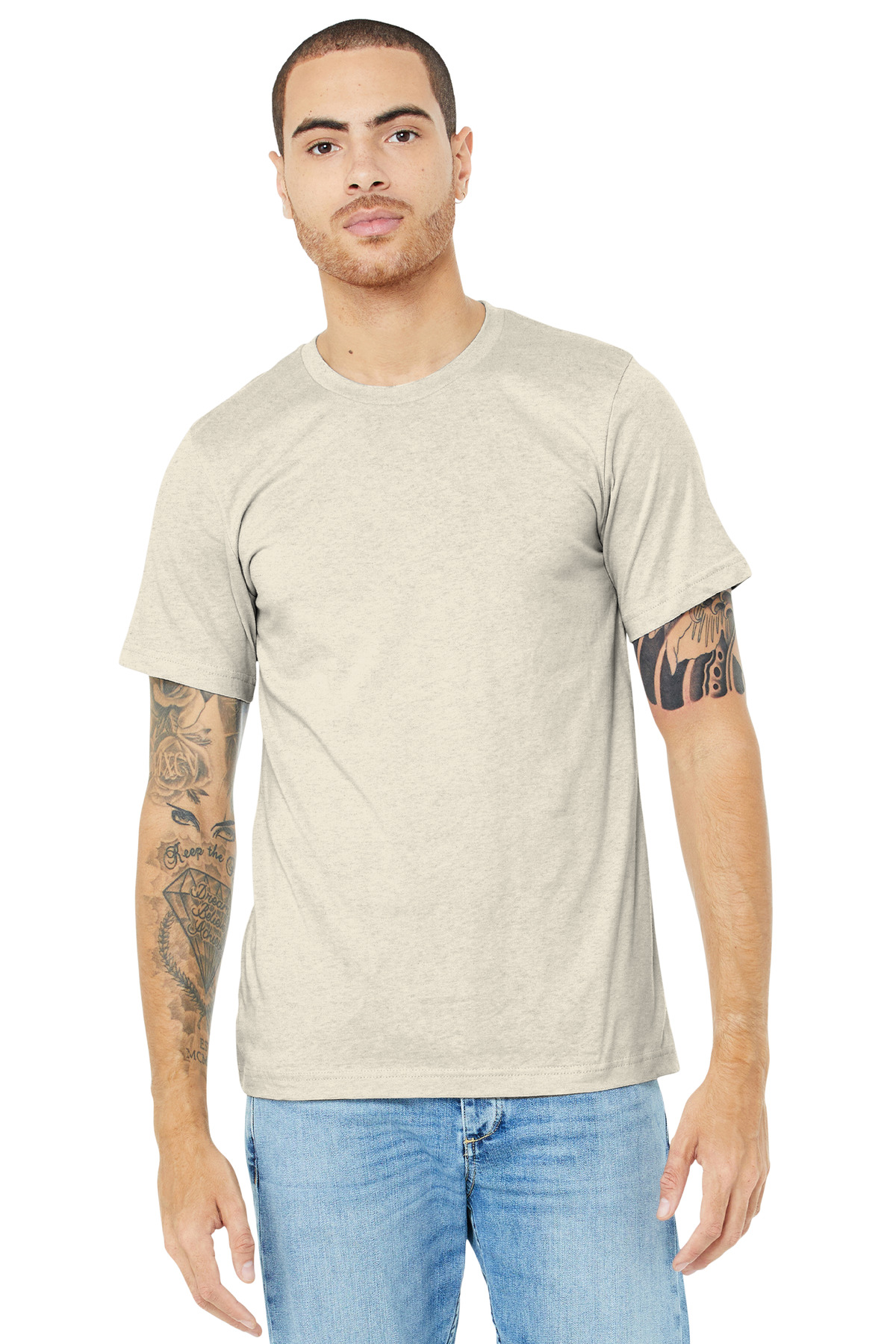 BELLA+CANVAS Unisex Heather CVC Short Sleeve Tee. BC3001CVC 539