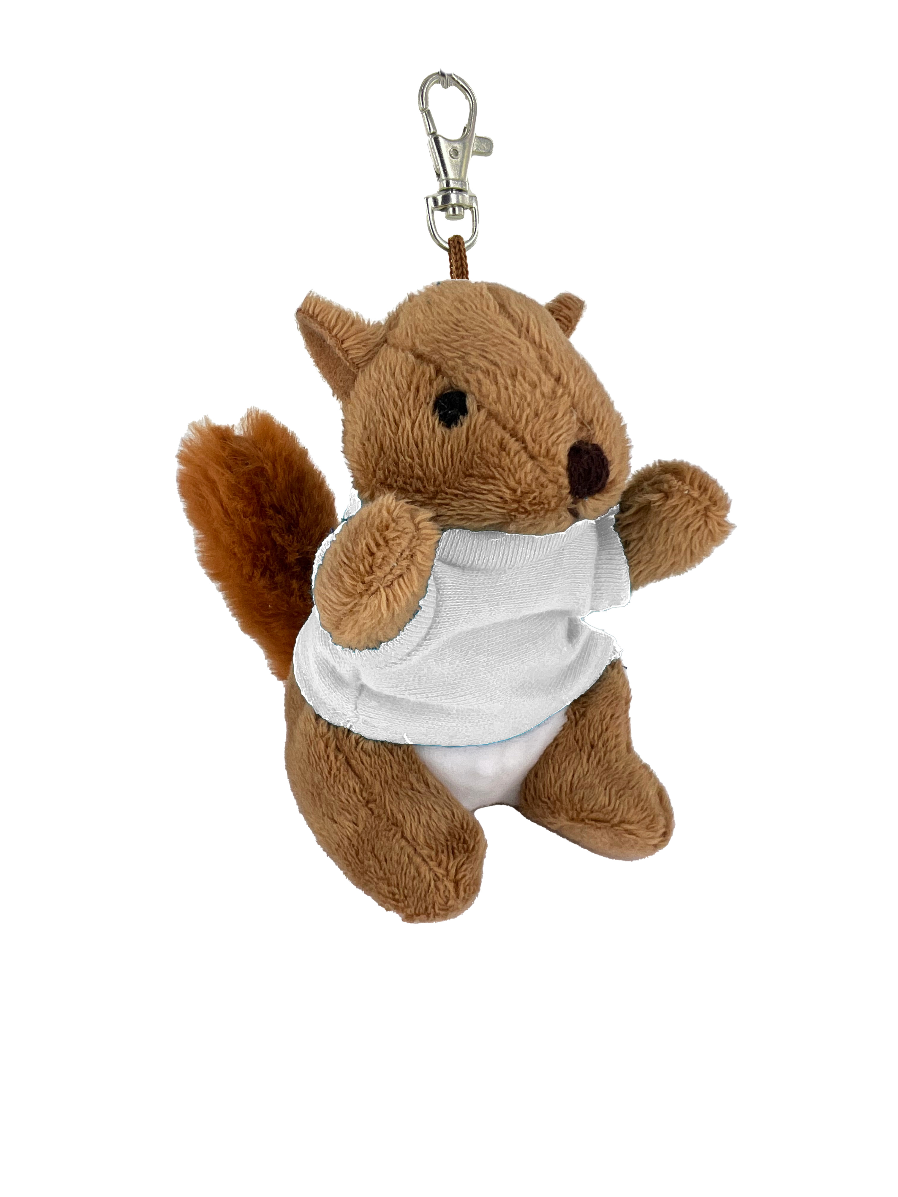 Soft Plush Squirrel 4" Keychain 15