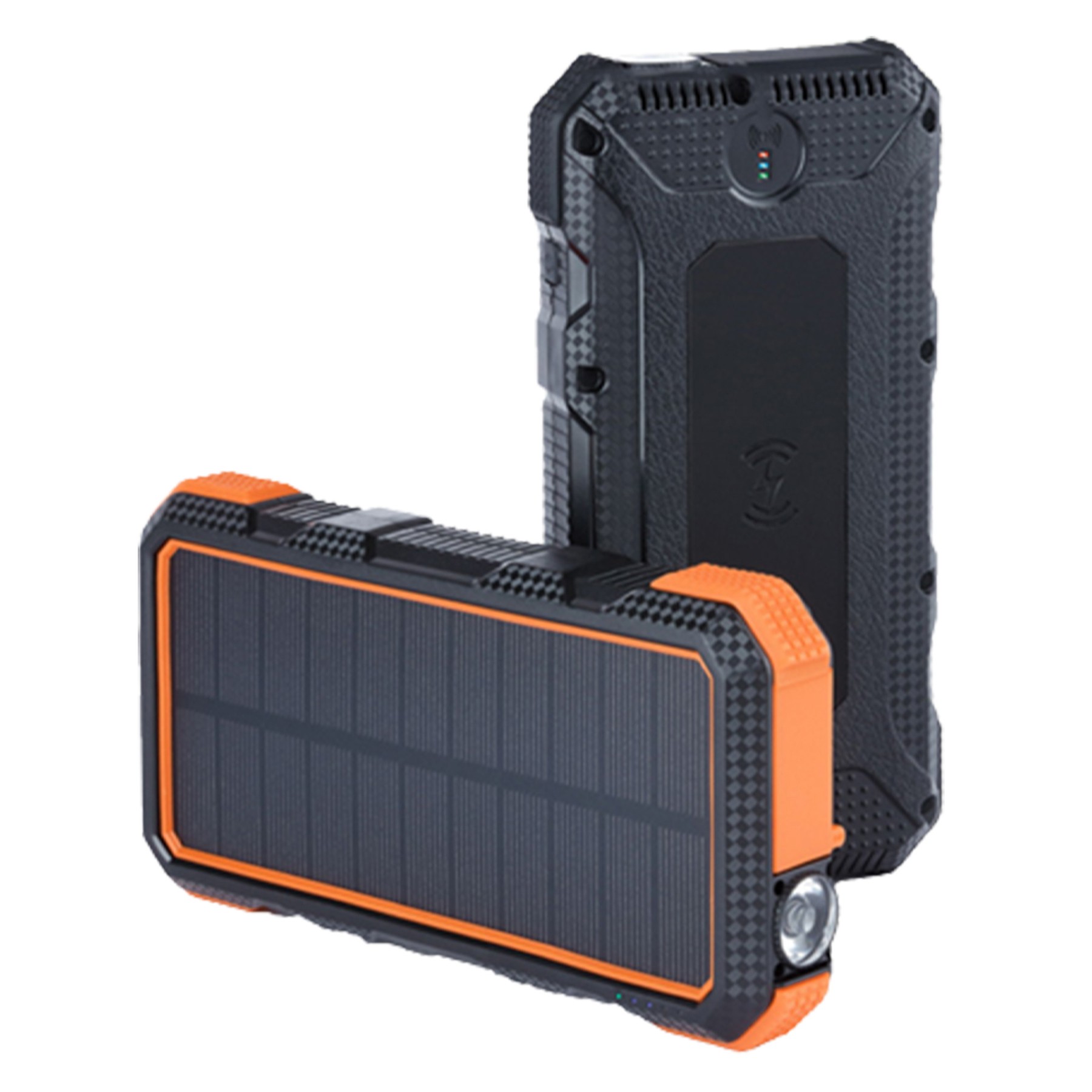 24000Mah Wireless Charging Solar Power Bank Flashlight 6
