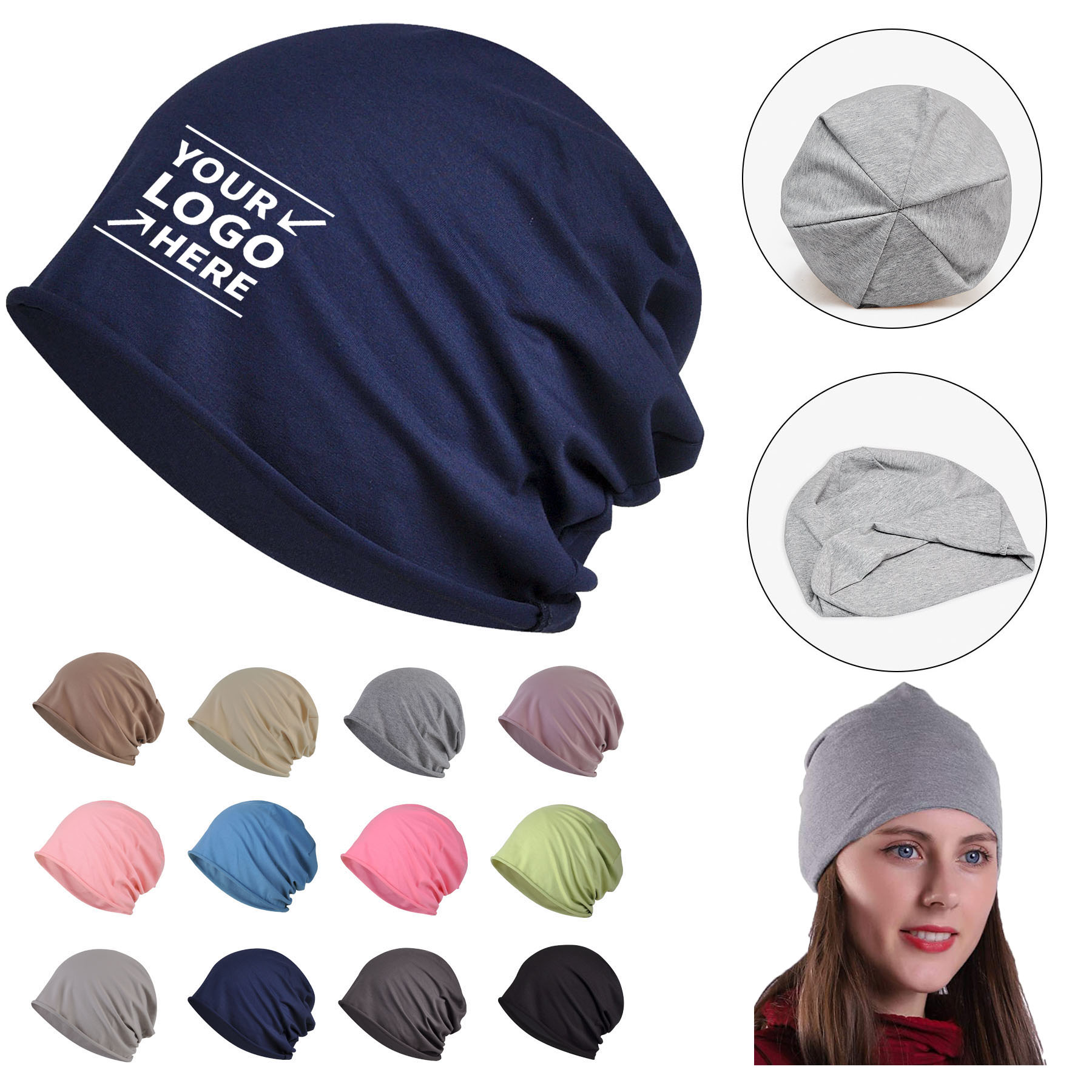 Unisex Soft Stretch Beanies Cap 2