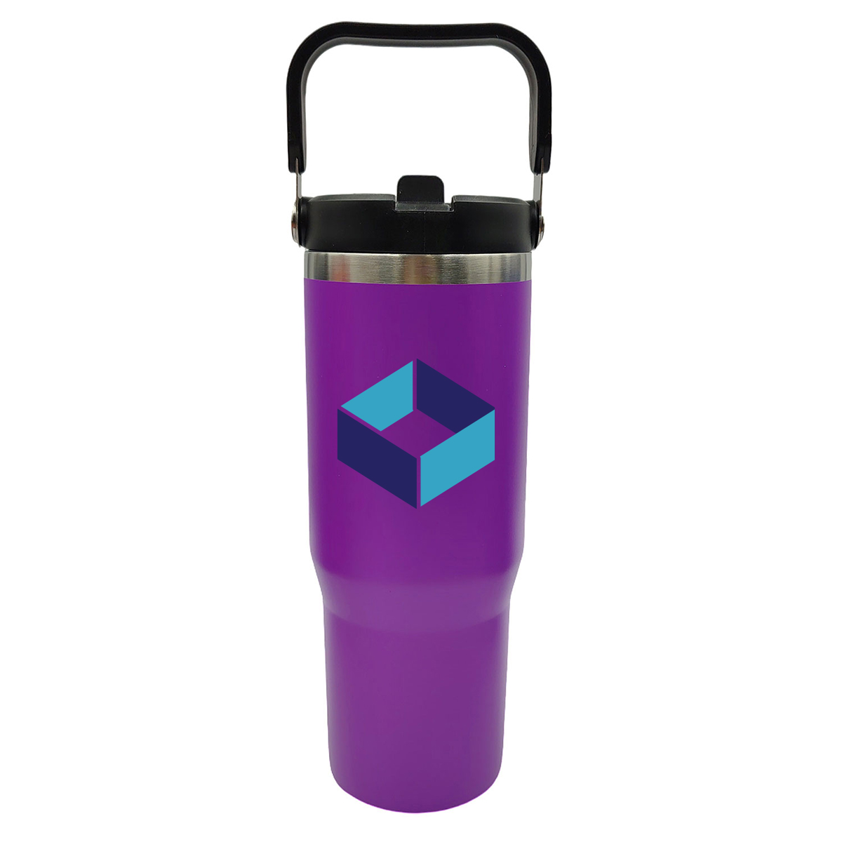 ArticFire 30oz Stainless Steel Tumbler with Handle & Built-In Straw 3