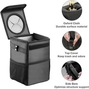 Car Trash Can With Lid 2
