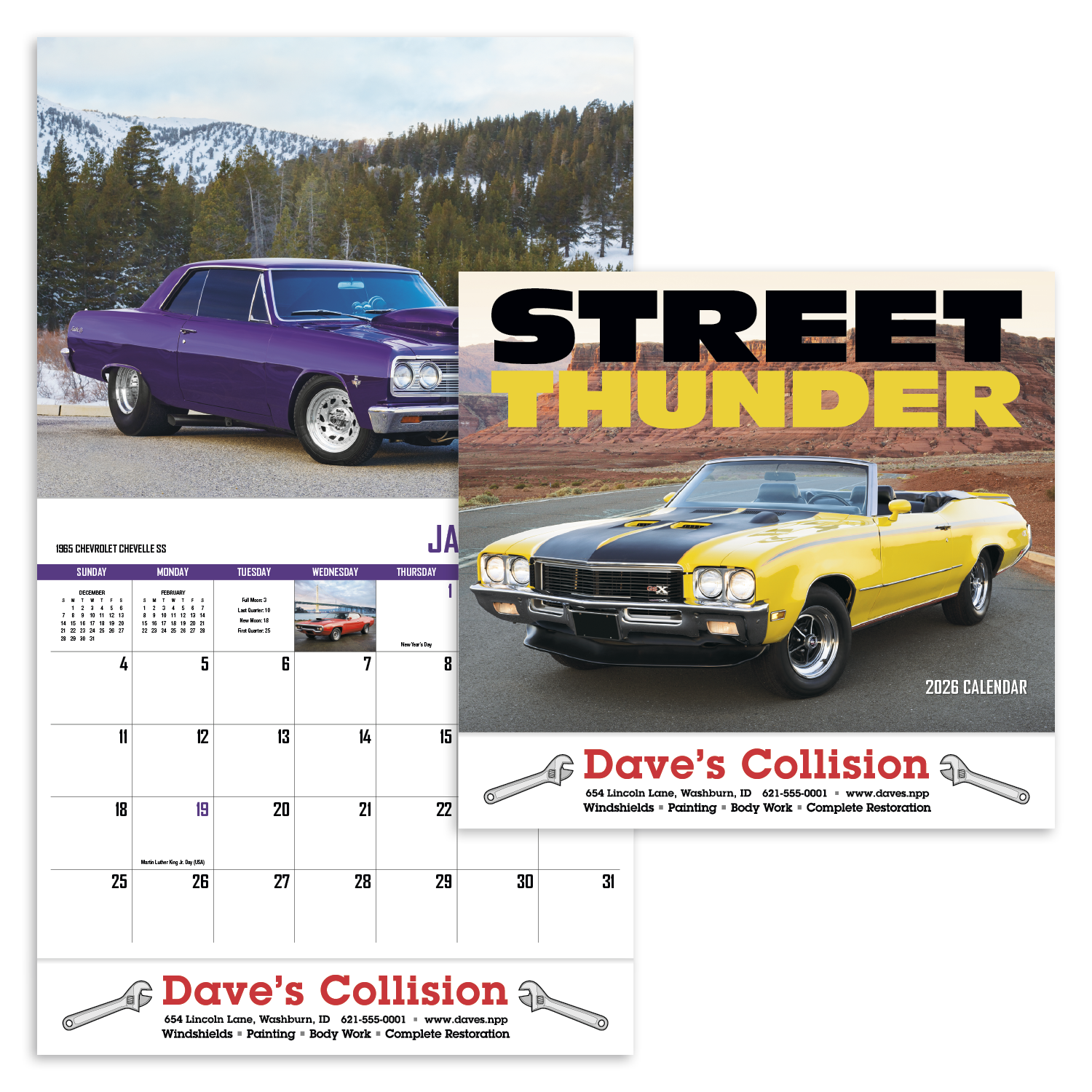 HotLine® Products Street Thunder Appointment Calendar - Stapled 50