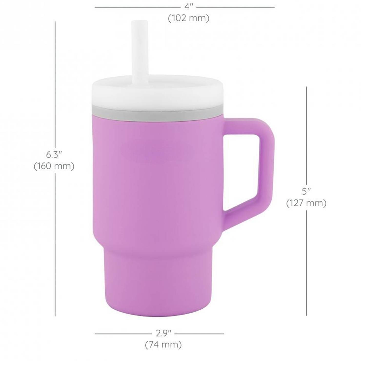 9oz Kids Silicon Tumbler W/ Lid and Straw 4