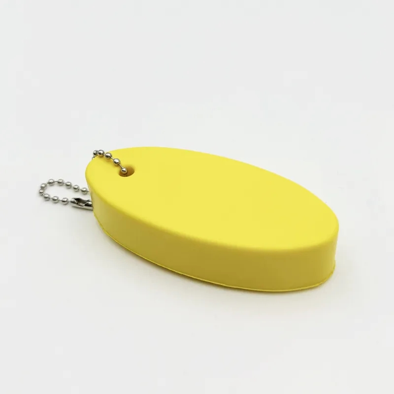 Pu Oval Soft Floating Keychain 2