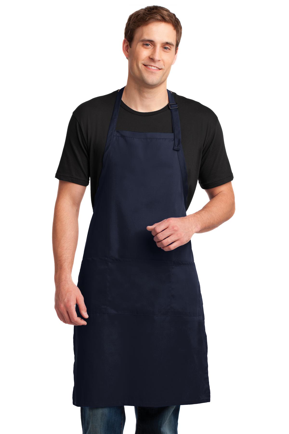 Port Authority Easy Care Extra Long Bib Apron with Stain Release. A700 6