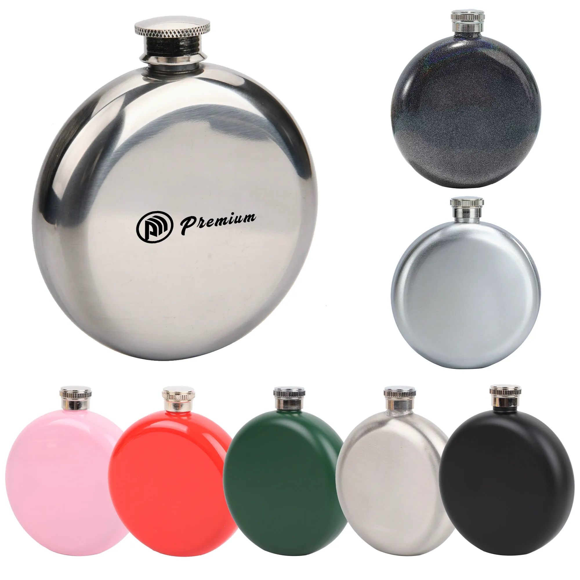 5oz flask, custom water bottle with logo imprint 2