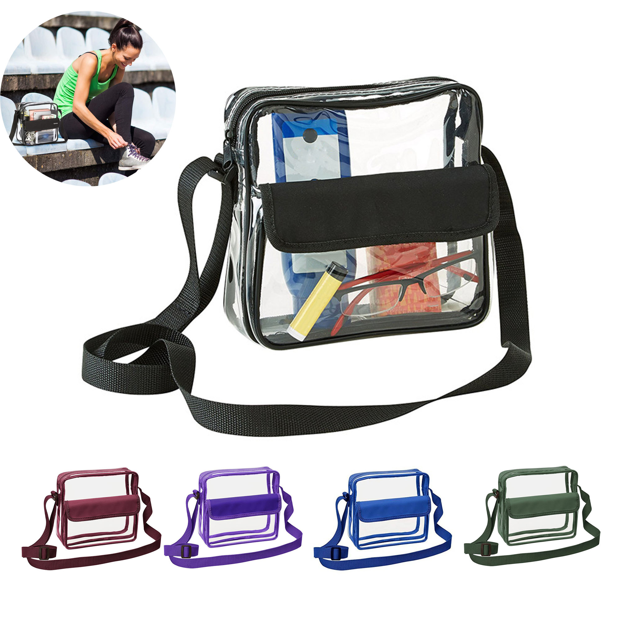 PVC Transparent Single-Shoulder Crossbody Bag 6