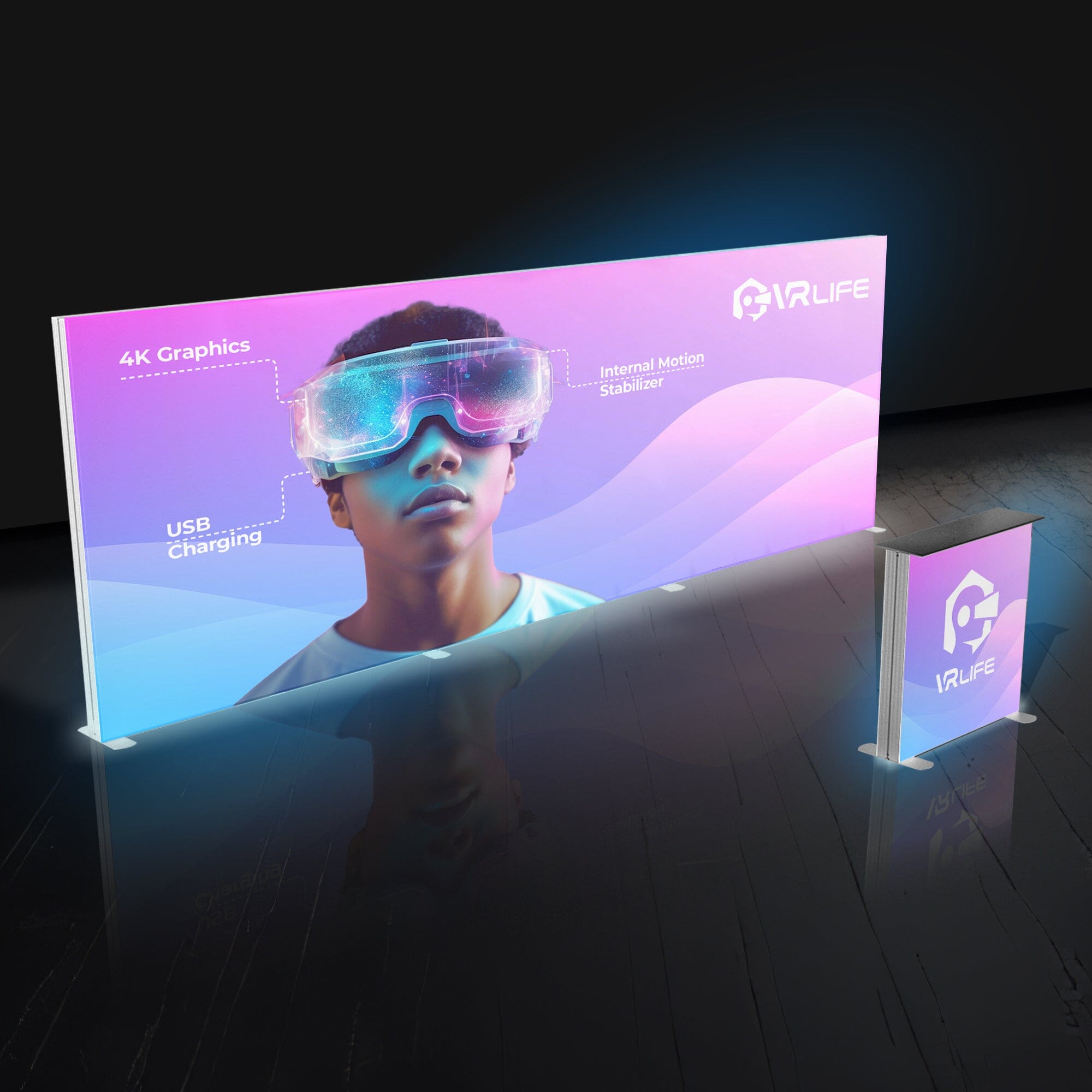 20ft Backlit SEG Trade Show Booth Display 5