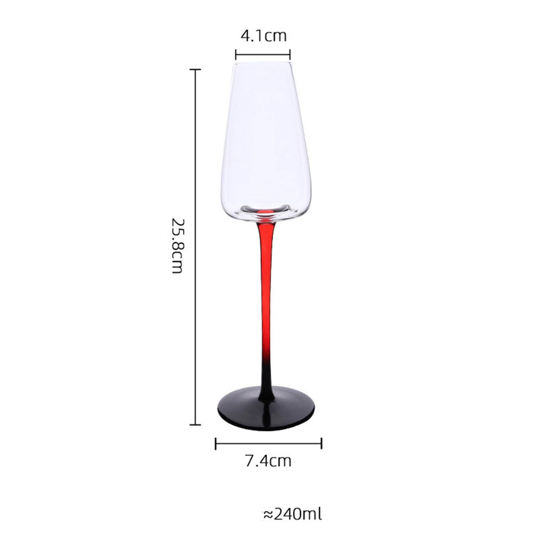 8 oz Party Crystal Champagne Glasses 4