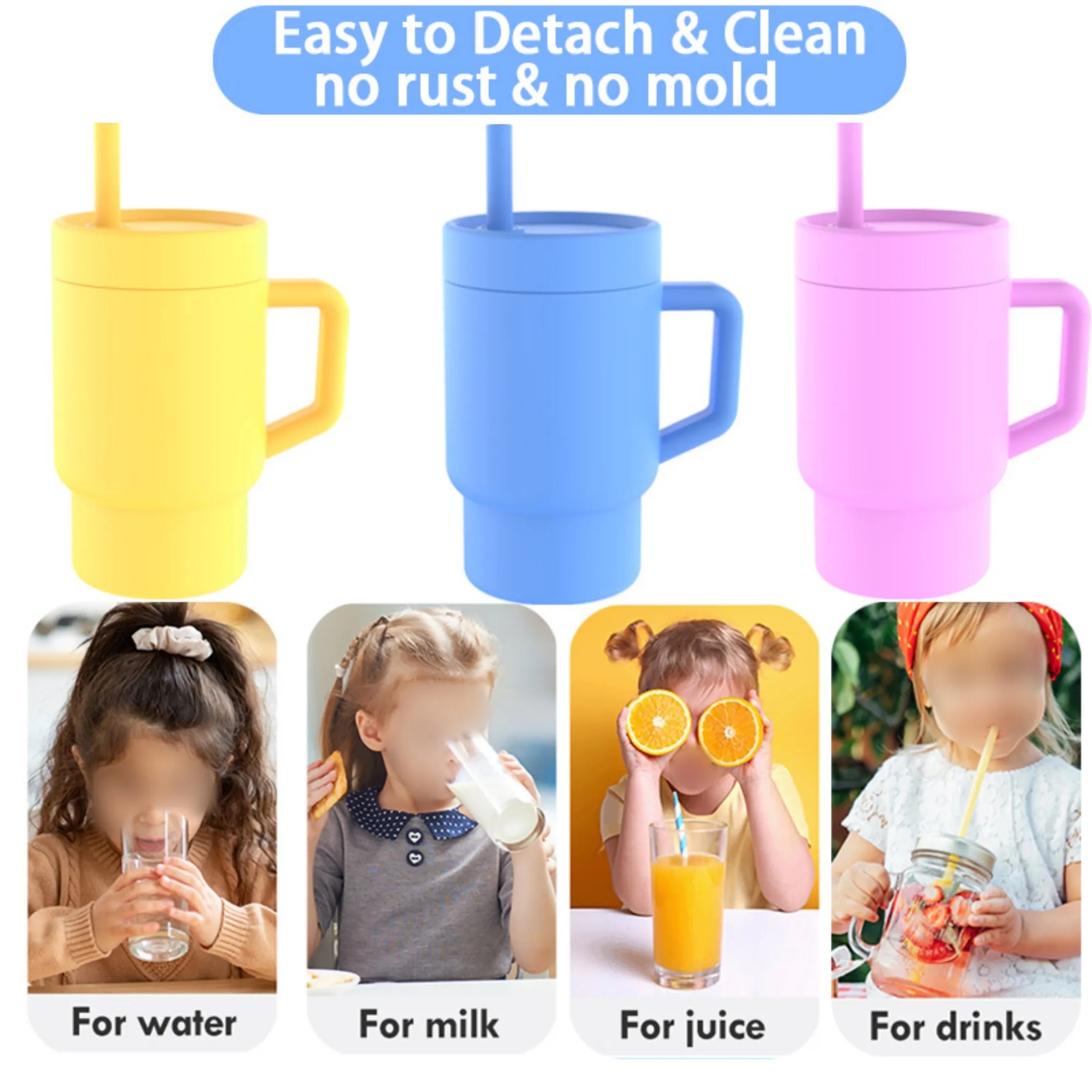 Baby Silicone Sippy Cup 9