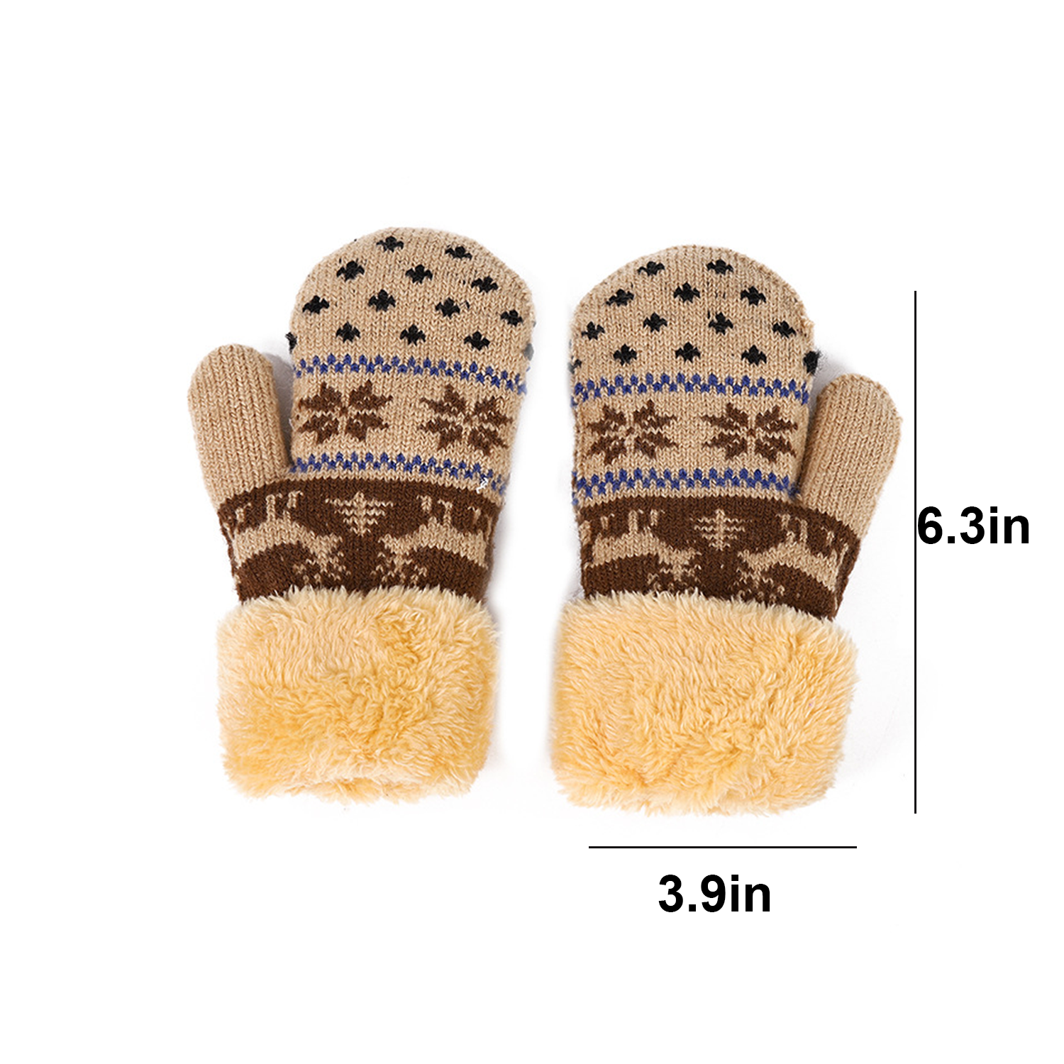 Christmas Knitted Gloves 1
