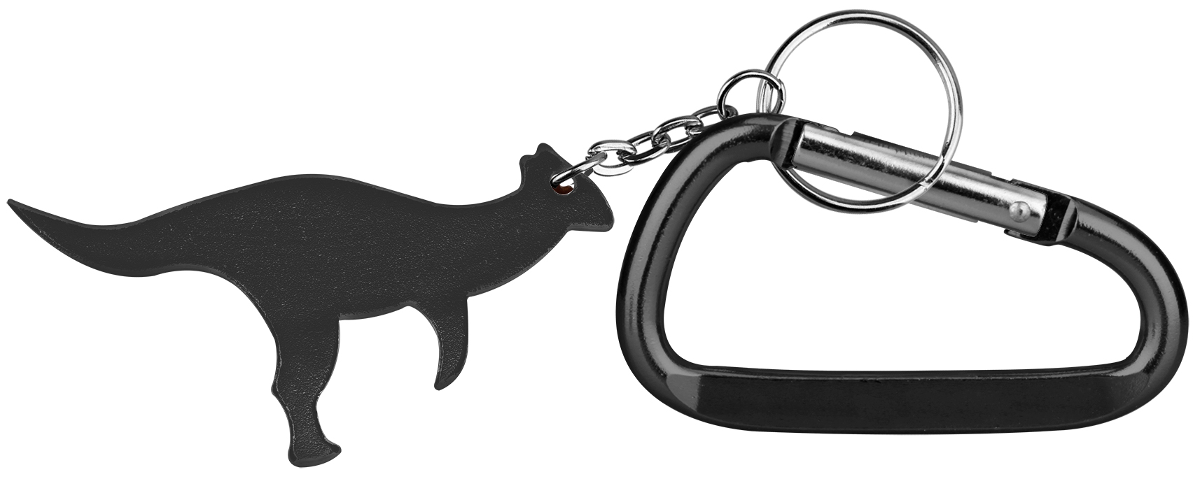 Dinosaur Shaped Aluminum Bottle Opener with with Carabiner 3