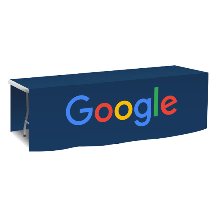 96 in. x 88 in. PolyKnit Table Drop (Full Color Logo) 12