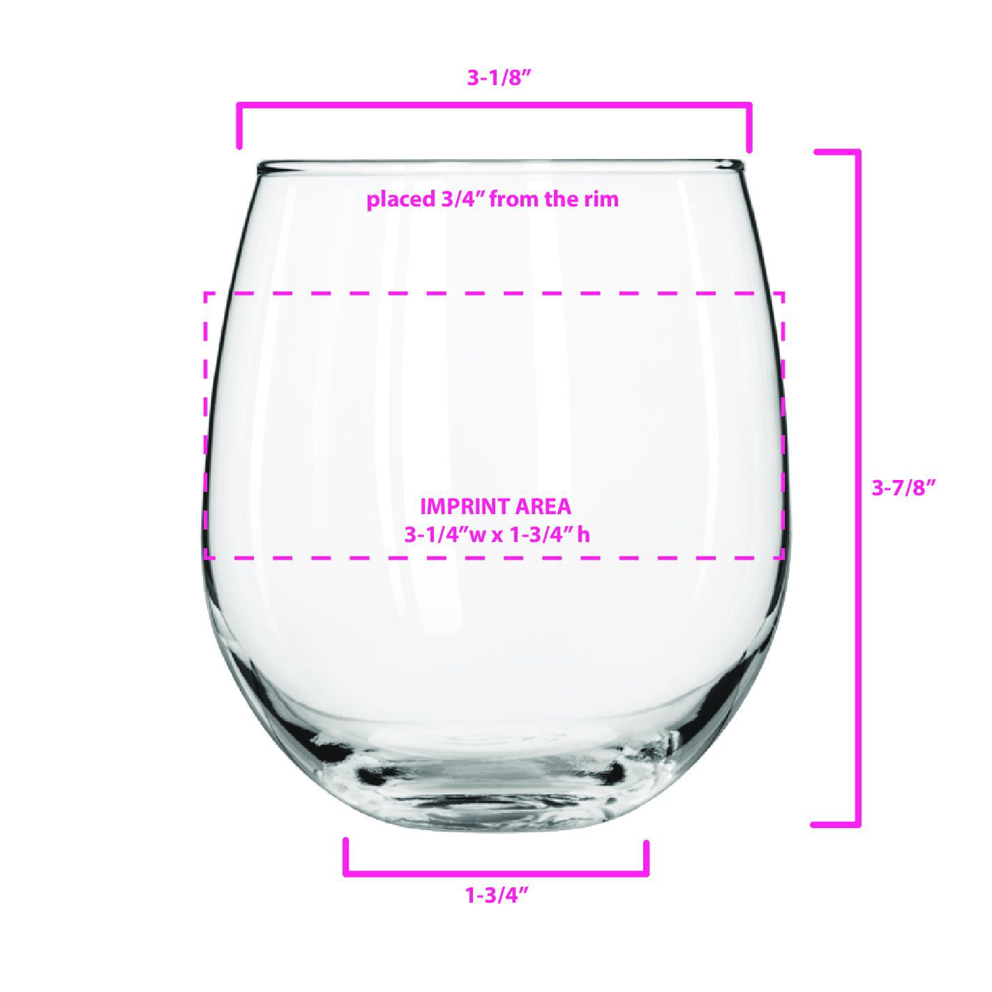 16.75 oz Libbey Vina Stemless 3