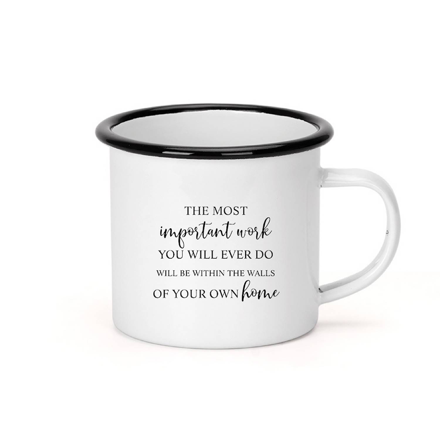 13oz Vintage Enamel Mug – Lightweight & Durable for Home Use 2