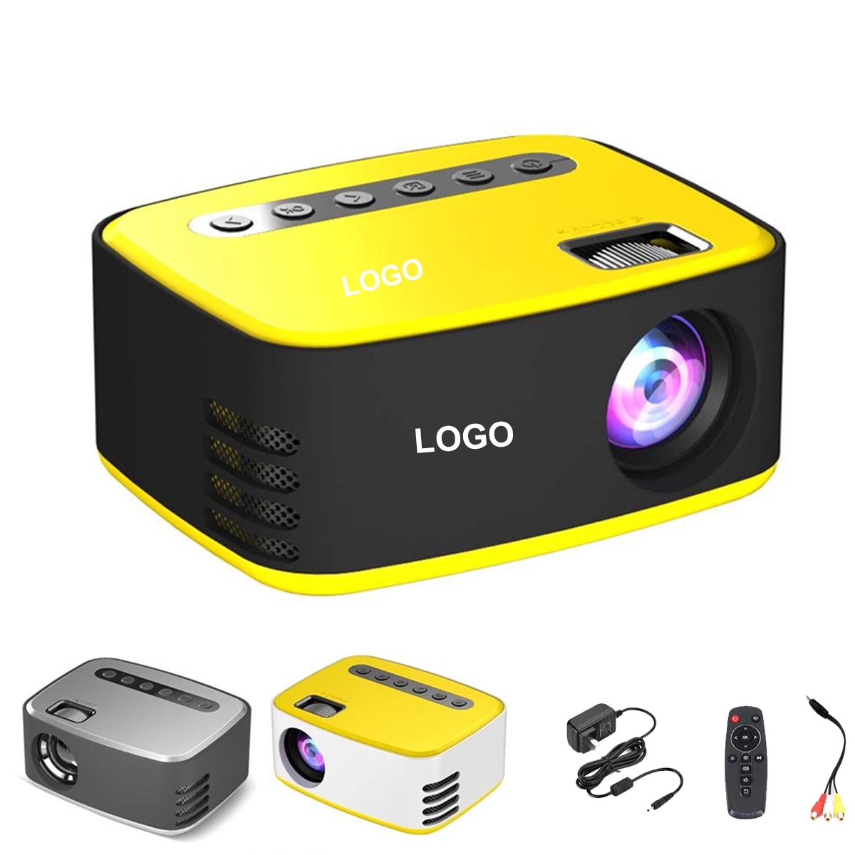 High Resolution Portable LED Projector 1080P 4
