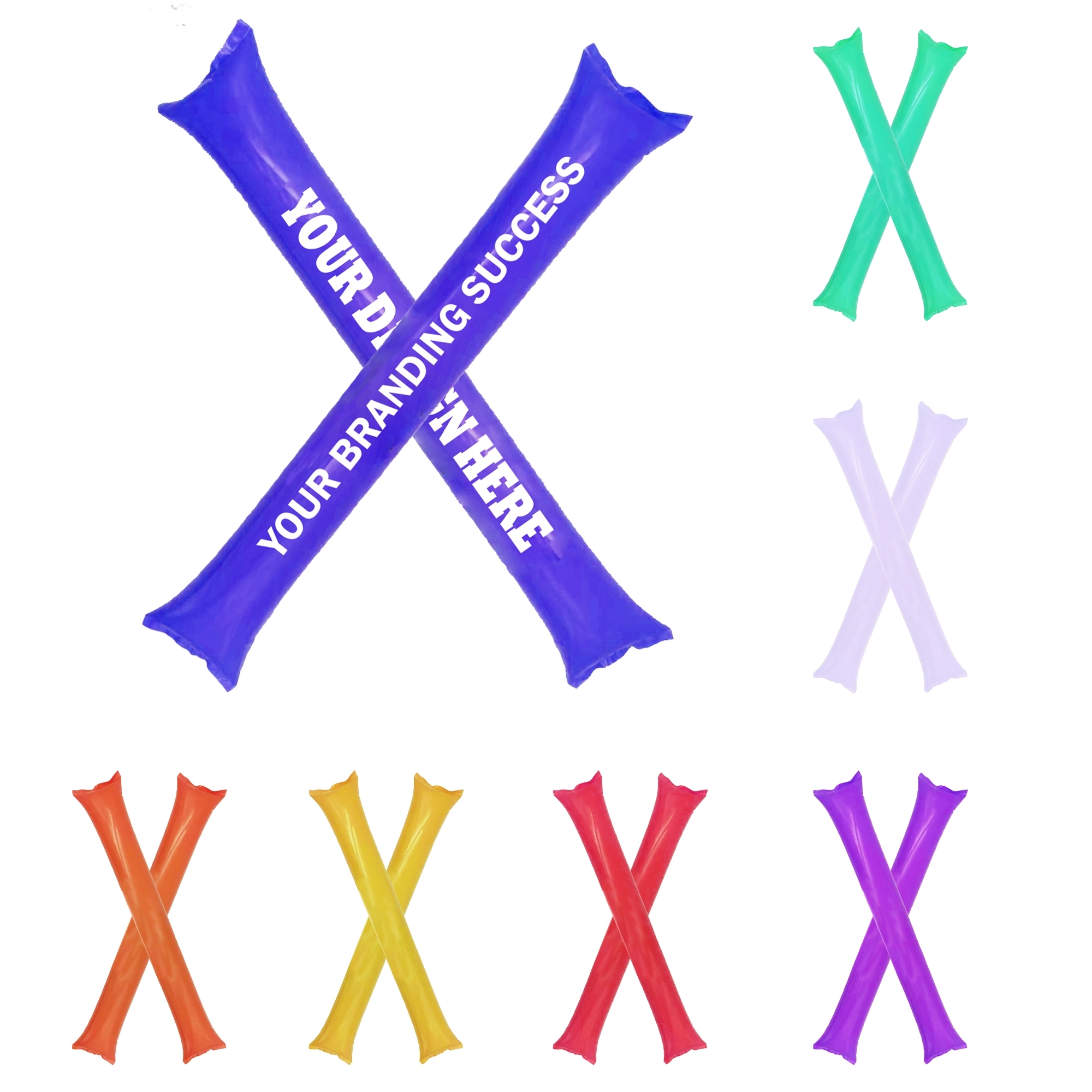 Cheering Noise Makers Inflatable Cheer Stick MOQ 50 Pairs