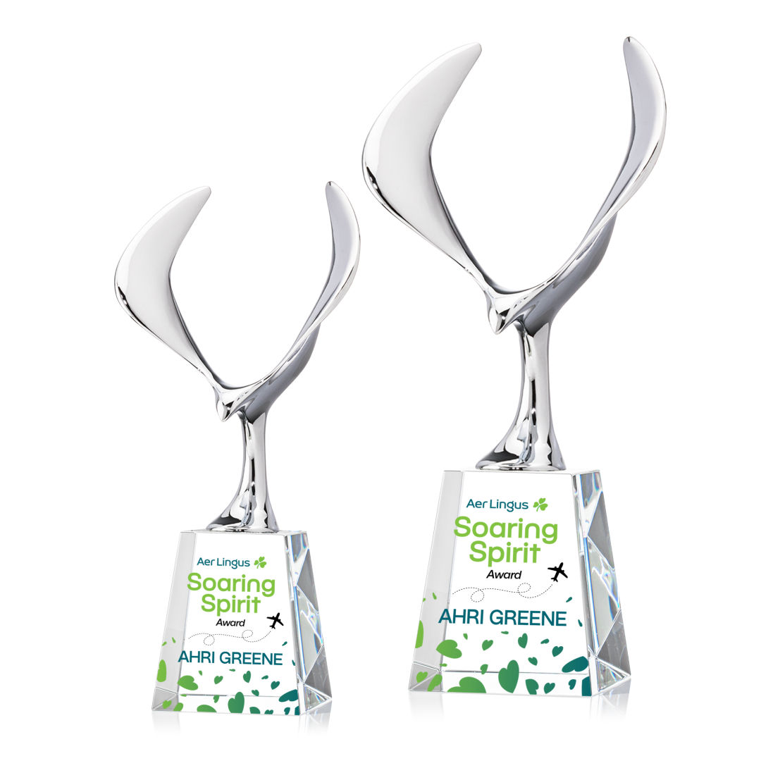 Maverick Eagle VividPrint™ Award on Celestina Base - Clear 1