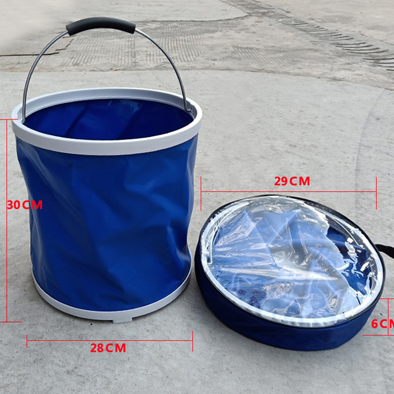 1000D Oxford Cloth 20L Collapsible Camping Cleaning Pail 7