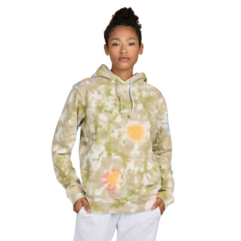 US Blanks Unisex Made In USA Flower Tie-Dye Hooded Sweatshirt 2