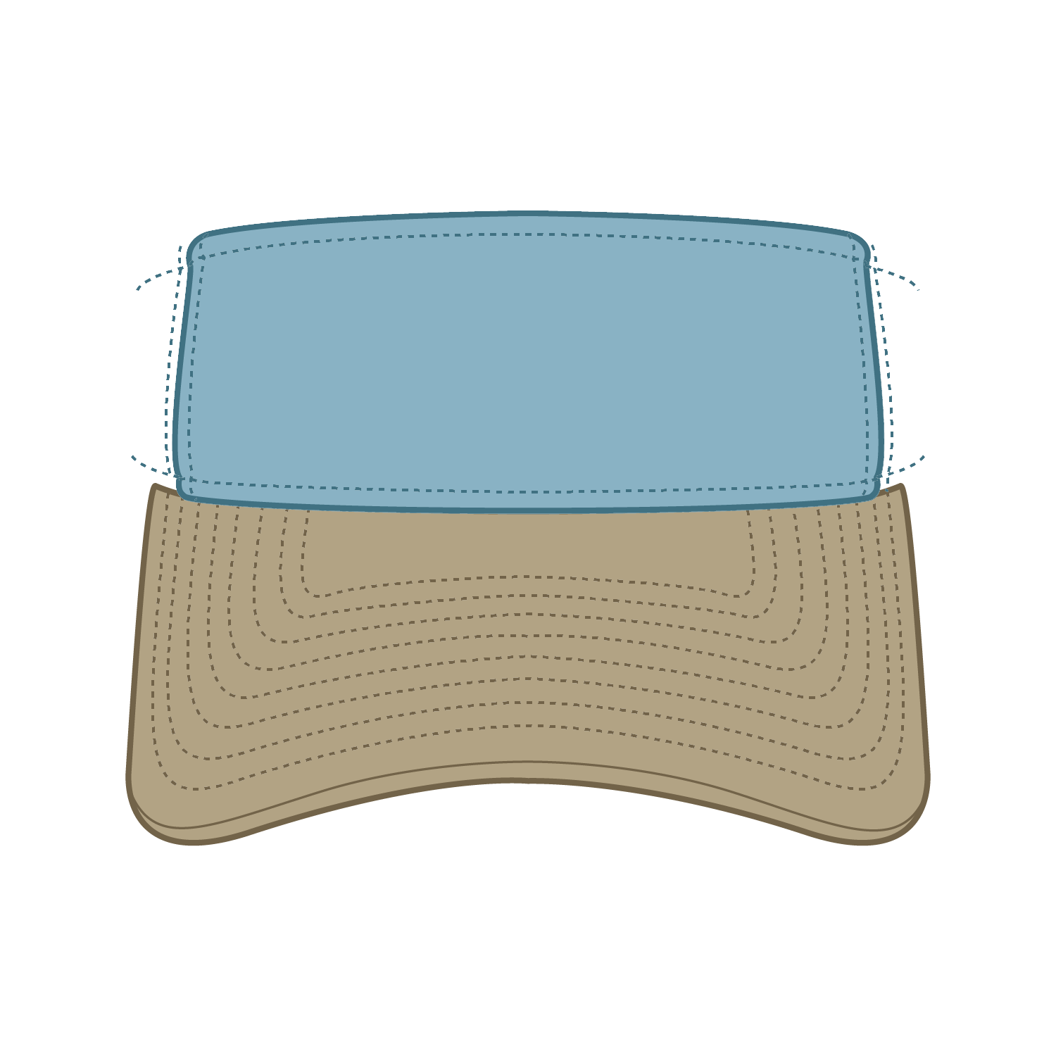 OTTO CAP® OTTO FLEX® Fitted Sun Visor 1