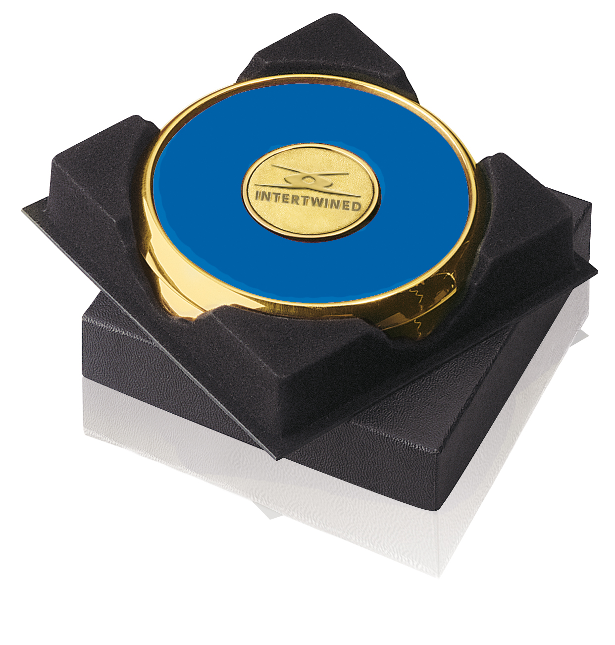 JAFFA® Two Coasters in Deluxe Black Flocked Gift Box 4