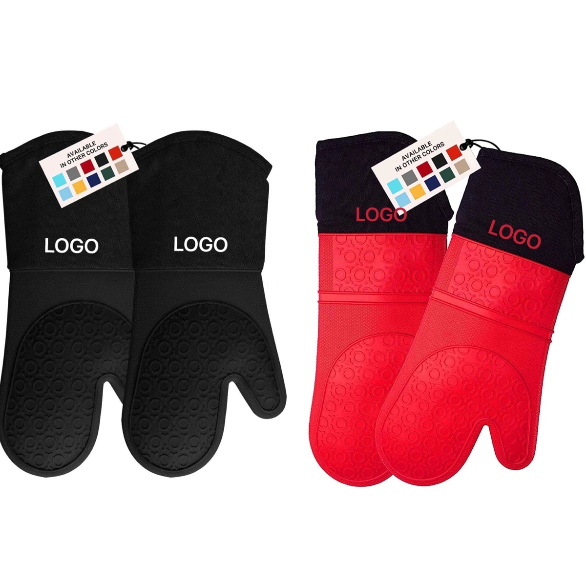 Extra Long Silicone Oven Gloves 3