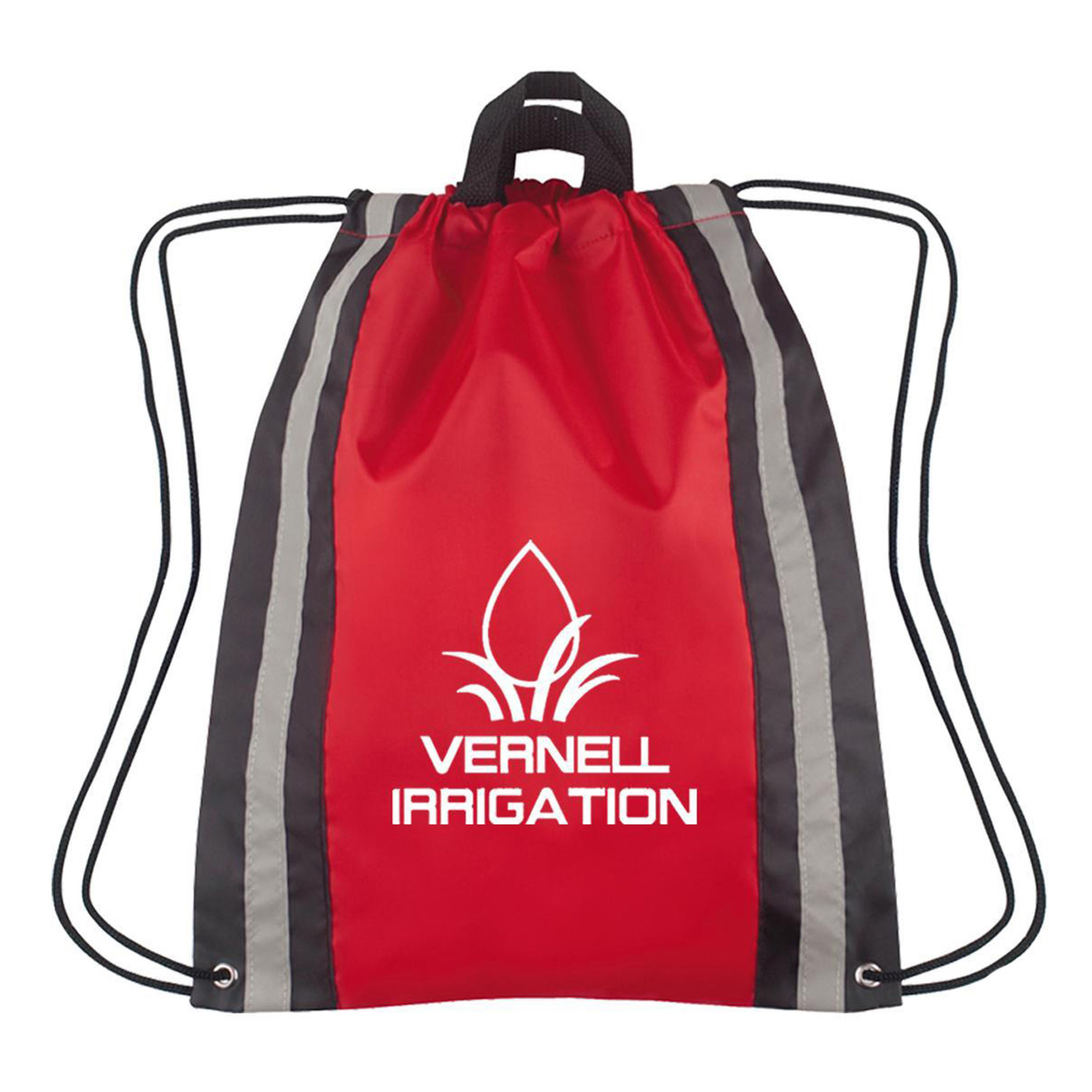 Custom Small Nylon Reflective Sports Drawstring Backpack 3