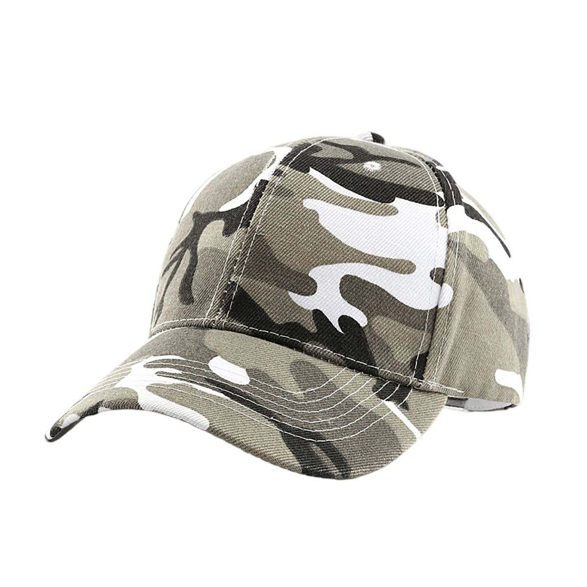 Adjustable Cotton Cap with Camouflage Design 5