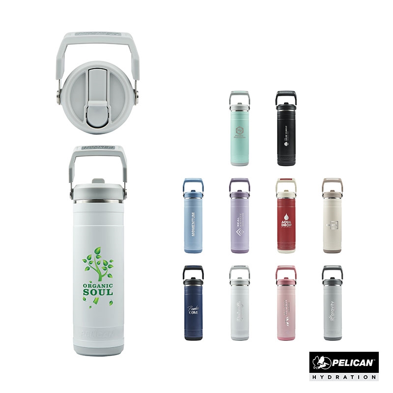 Pelican Pacific™ 26 oz. Recycled Double Wall Stainless Steel Water Bottle