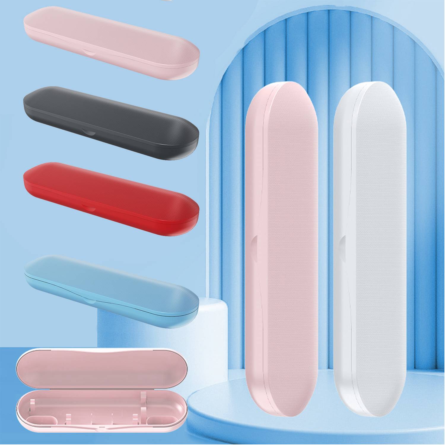 Portablet Plastic Electric Toothbrush Travel Case For Adults 3