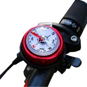 Bicycle Metal Alarm Ring With Compass For Safety and Navigation 32