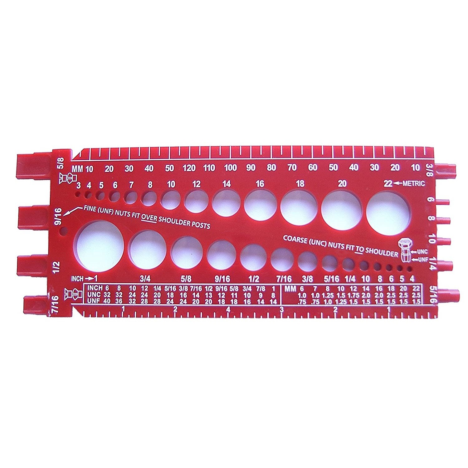 Nut Bolt Screw Size Gauge Standard 2