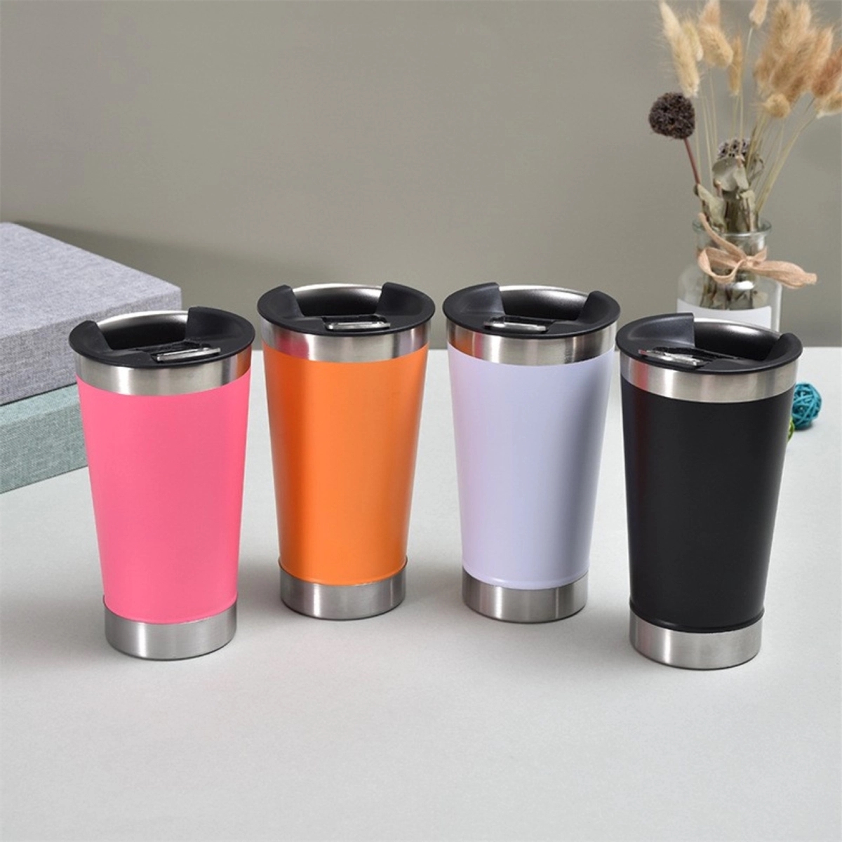 Classic Stay Chill Vacuum Insulated Pint Glass with Lid 5