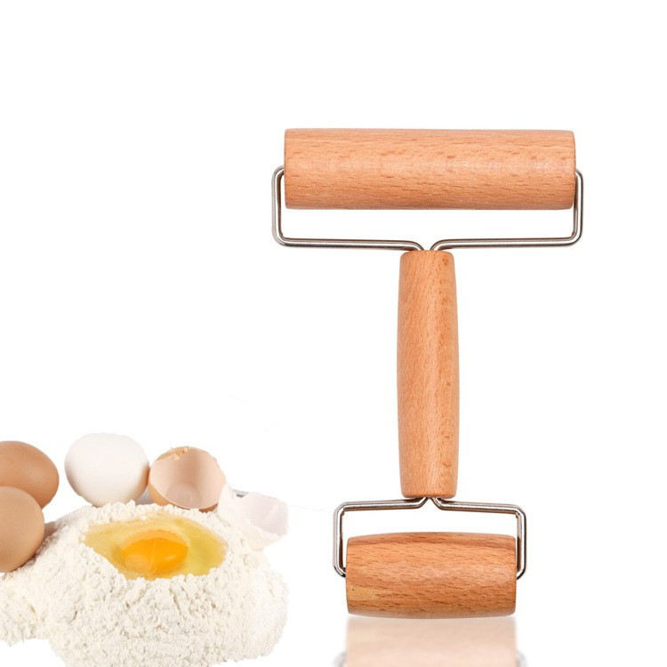 Wooden-Handled Manual Rolling Pin 1