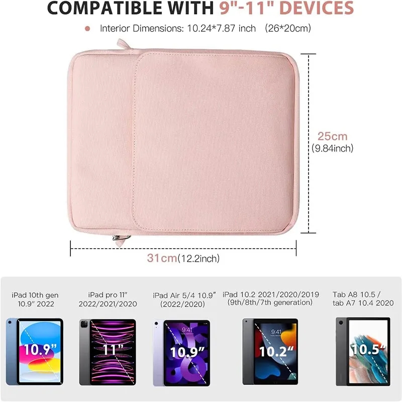 Tablet Sleeve Case Bag For Ipad laptop 11Inch 13Inch 3
